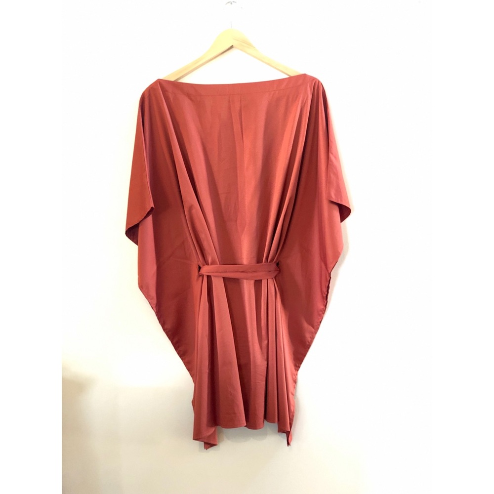 SATEEN DRESS RUST - Picture 5 of 5